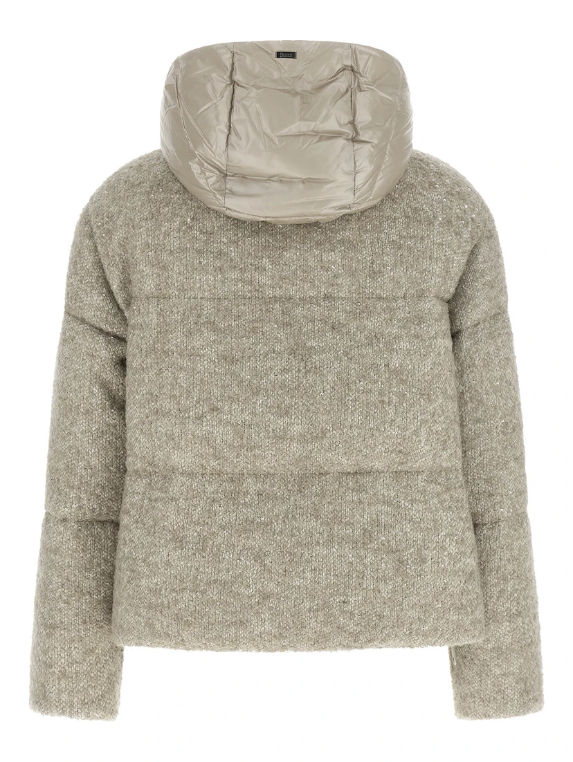 Beige Wool Full-Length Jacket