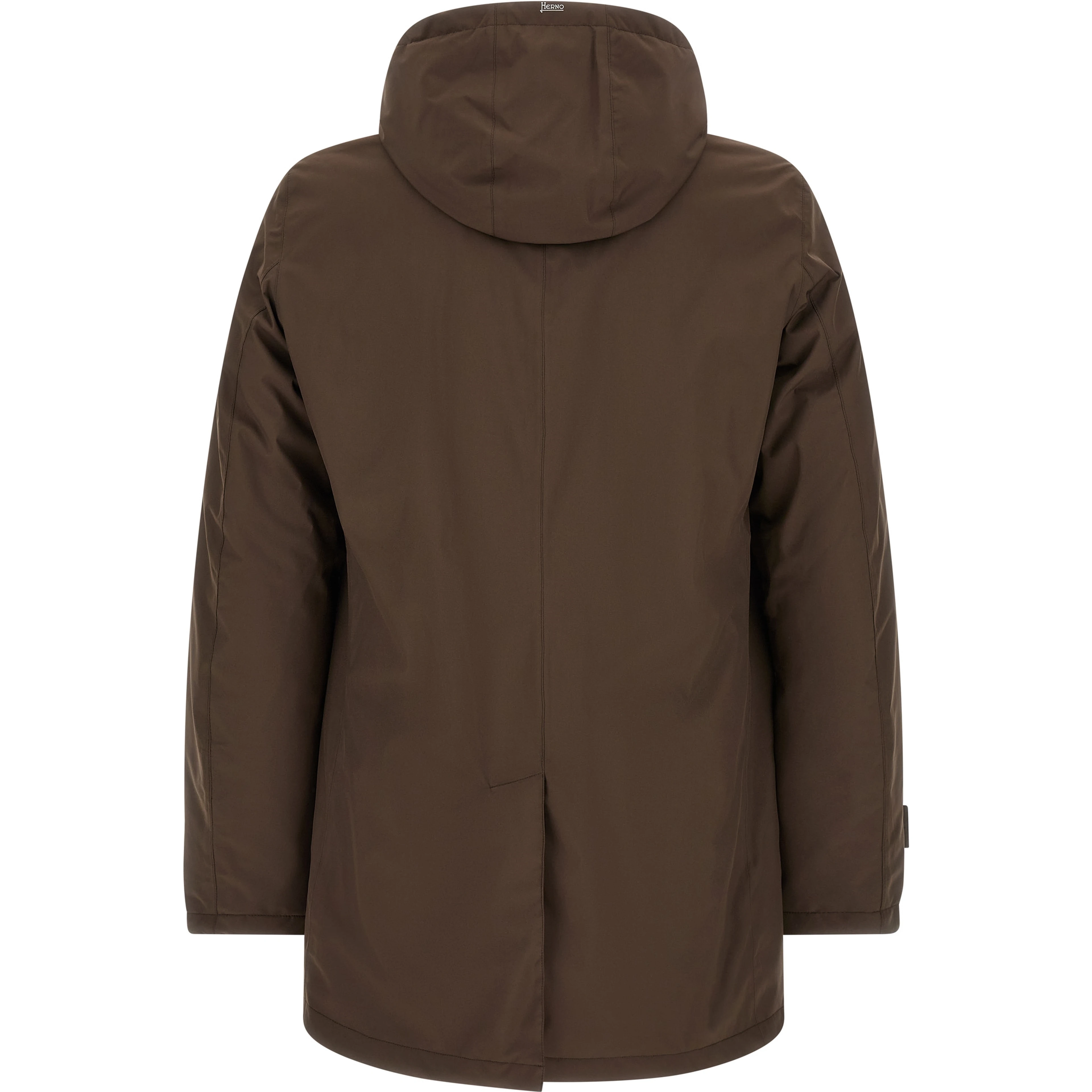 Brown Polyester Parka