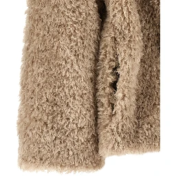 Beige Polyester Coat