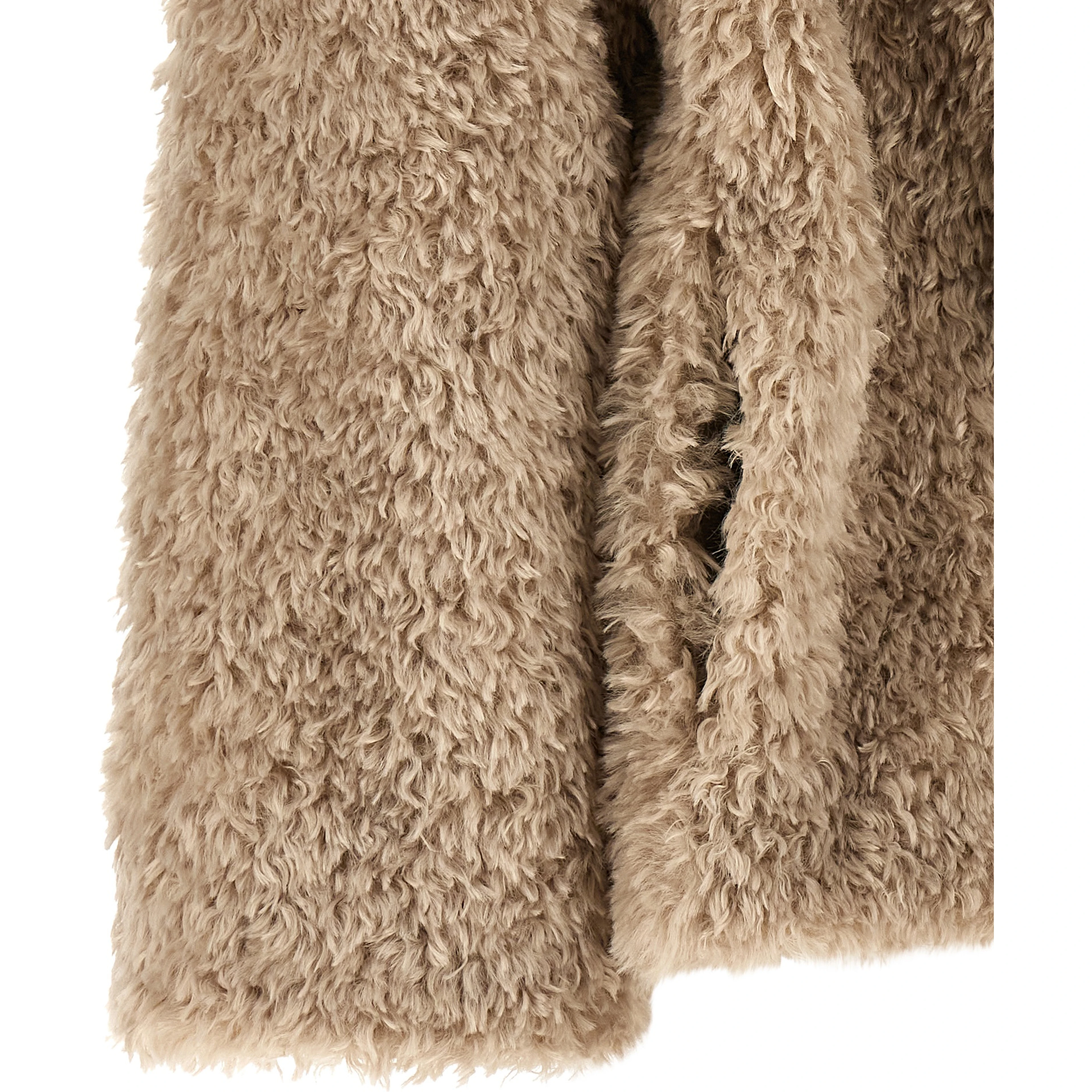 Beige Polyester Coat