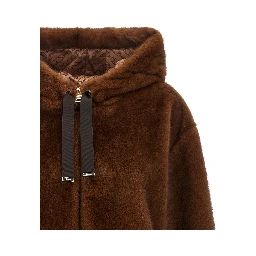 Brown Polyester Bomber