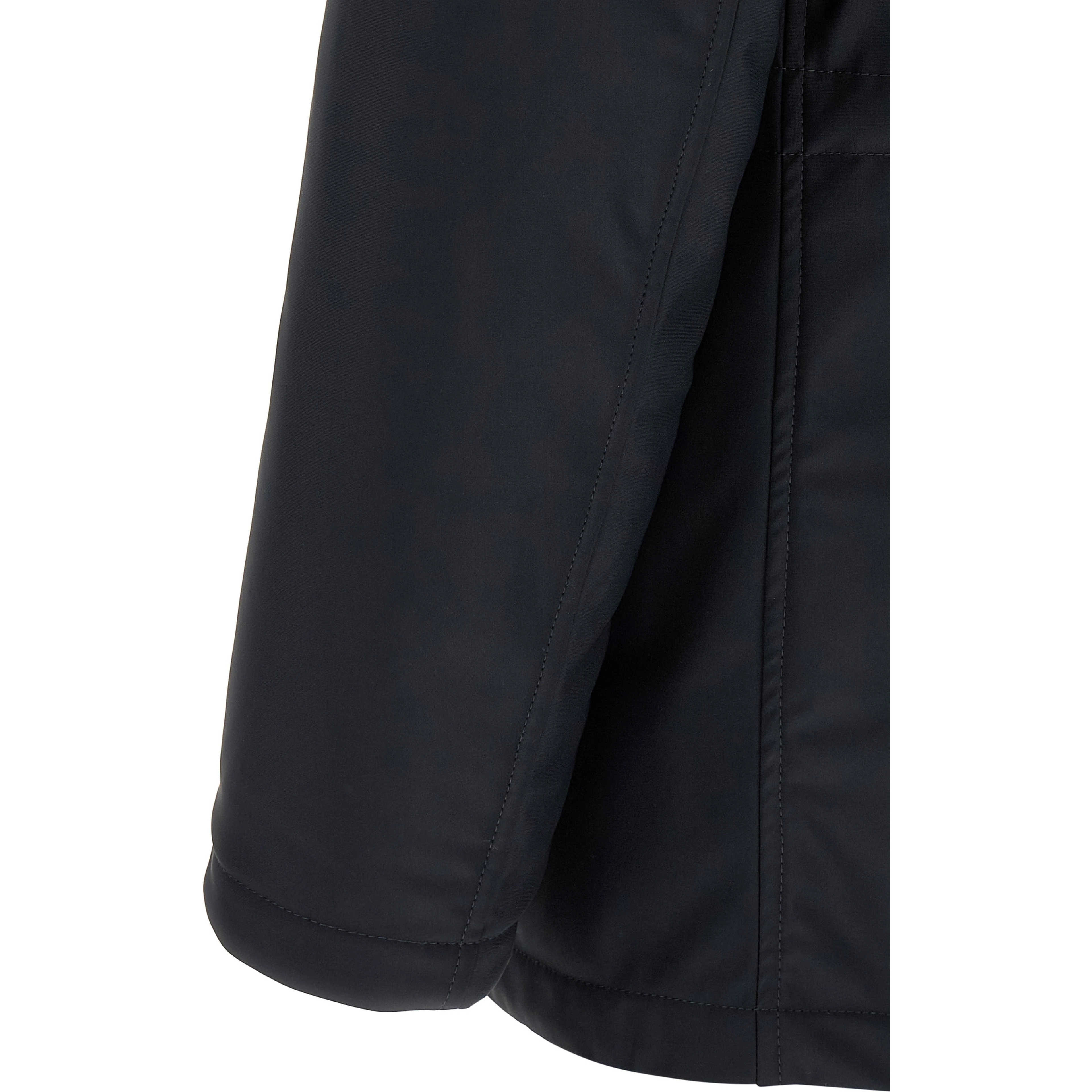 Blue Polyamide Full-Length Jacket