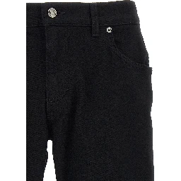 Black Cotton Slim Fit Jeans