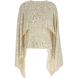Beige Silk Cardigan