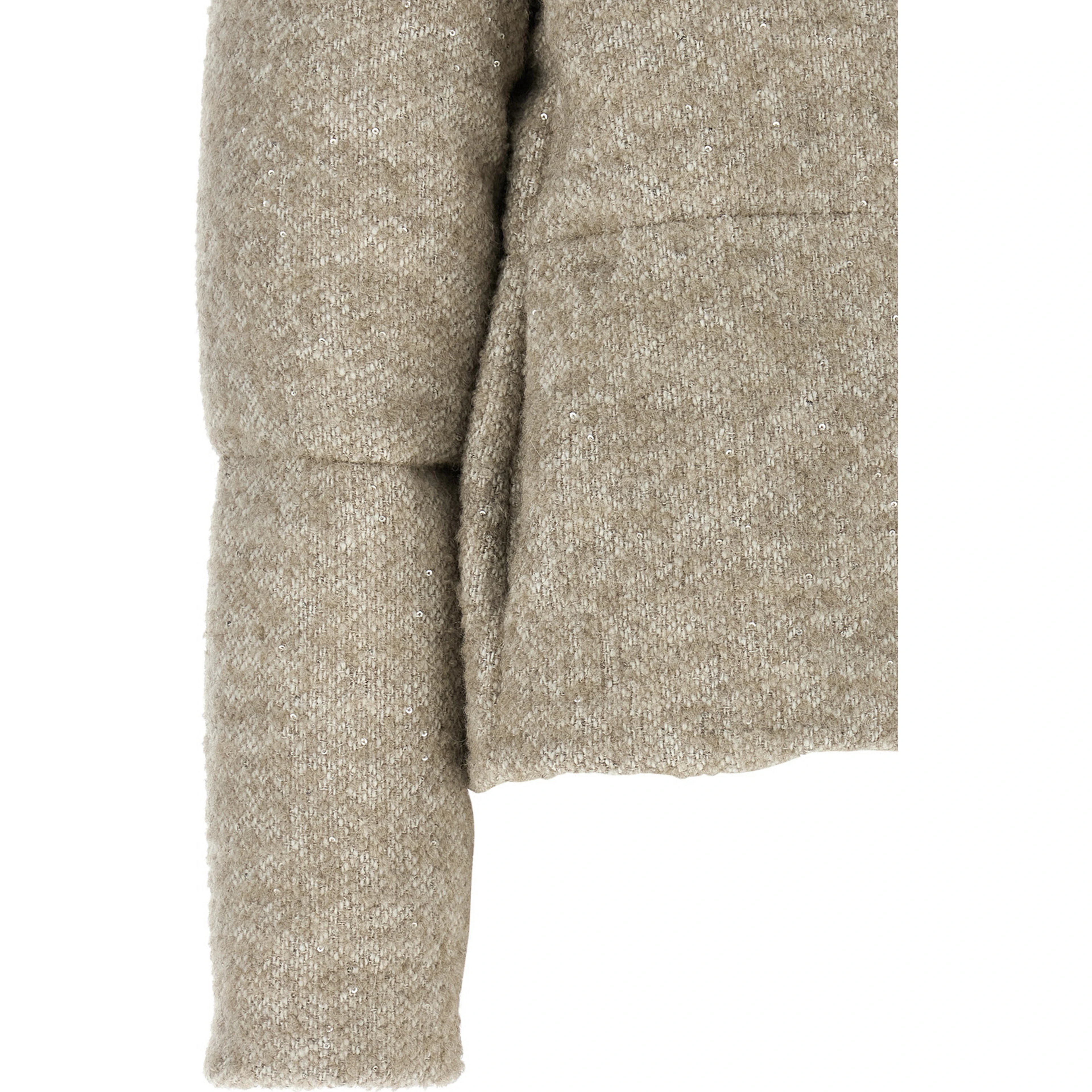 Beige Wool Full-Length Jacket