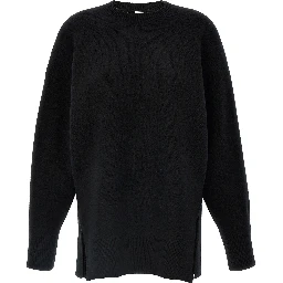 Black Polyester Cardigan