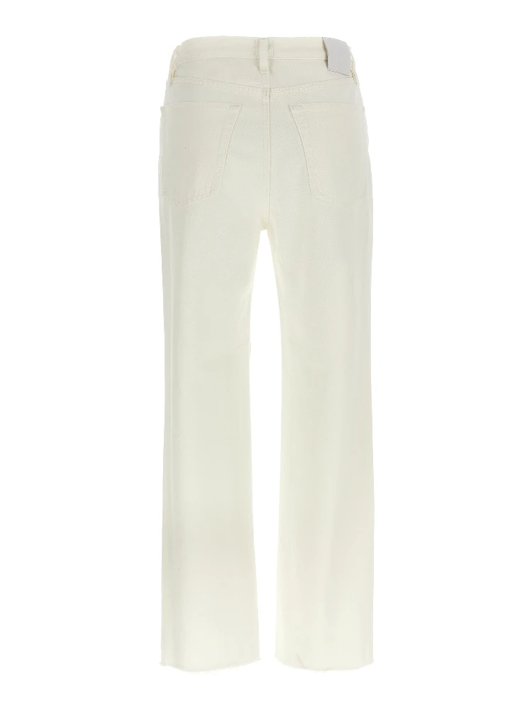 White Cotton High-Waisted Jean alternative