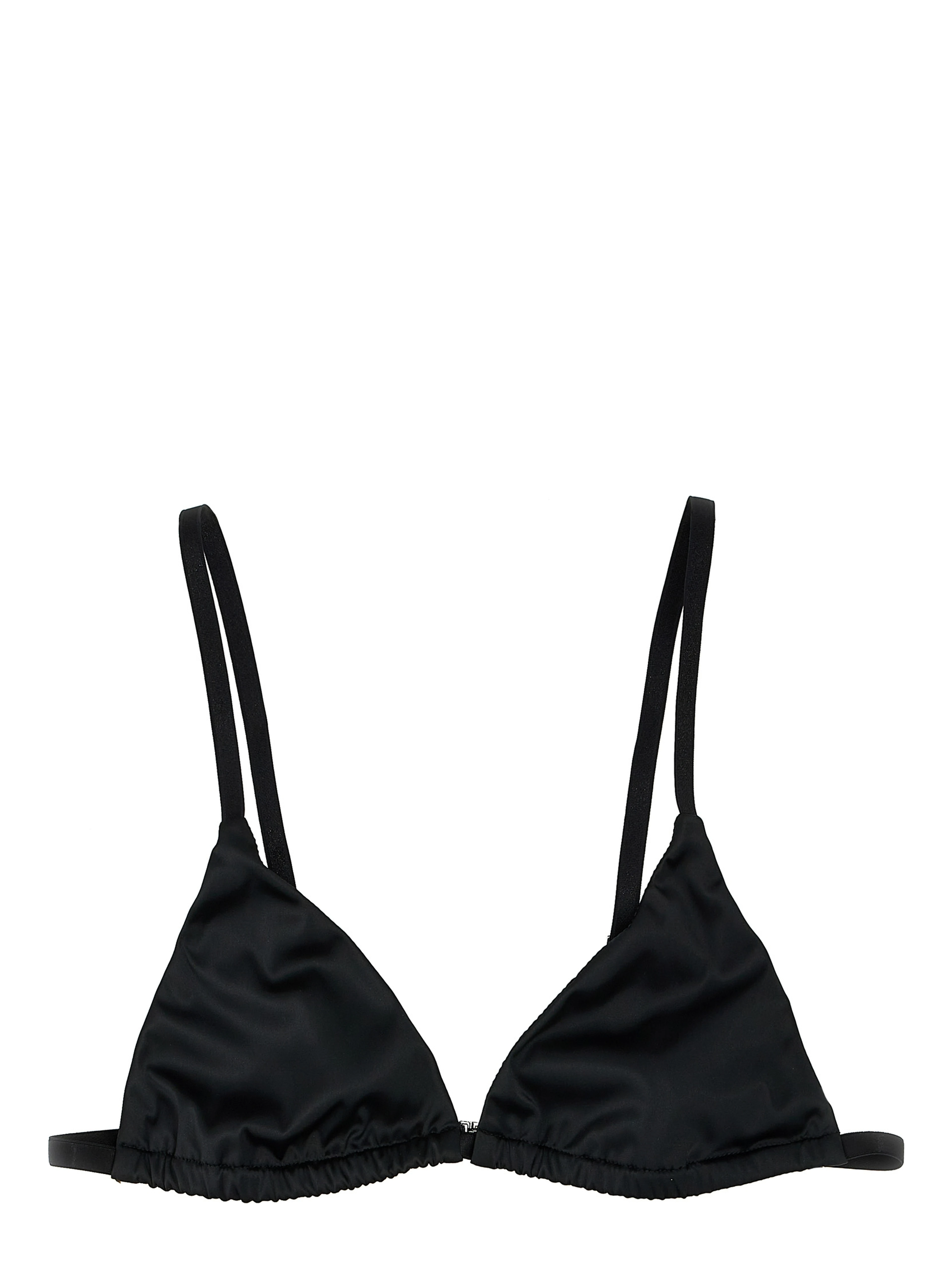 Black Polyester Bra