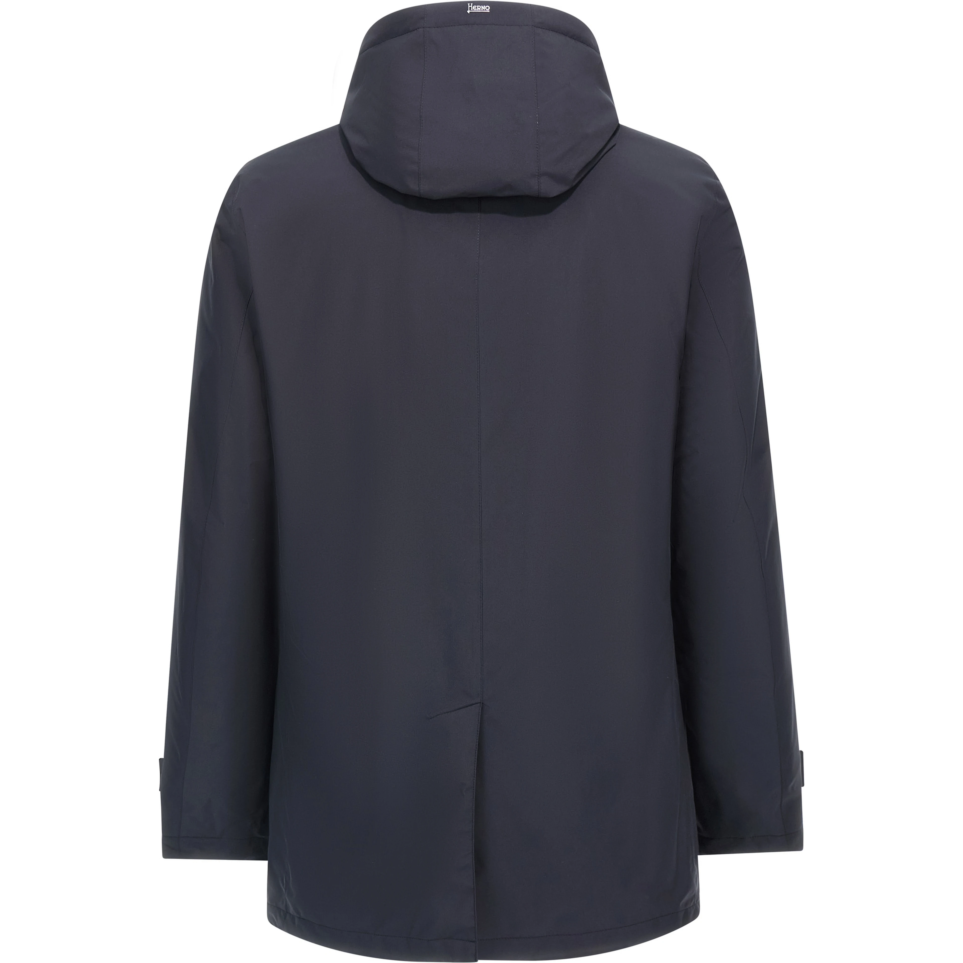Blue Polyester Parka