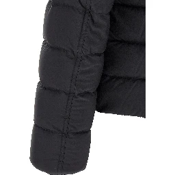 Black Polyamide Full-Length Jacket