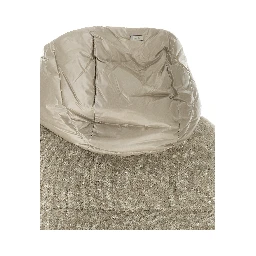 Beige Wool Full-Length Jacket
