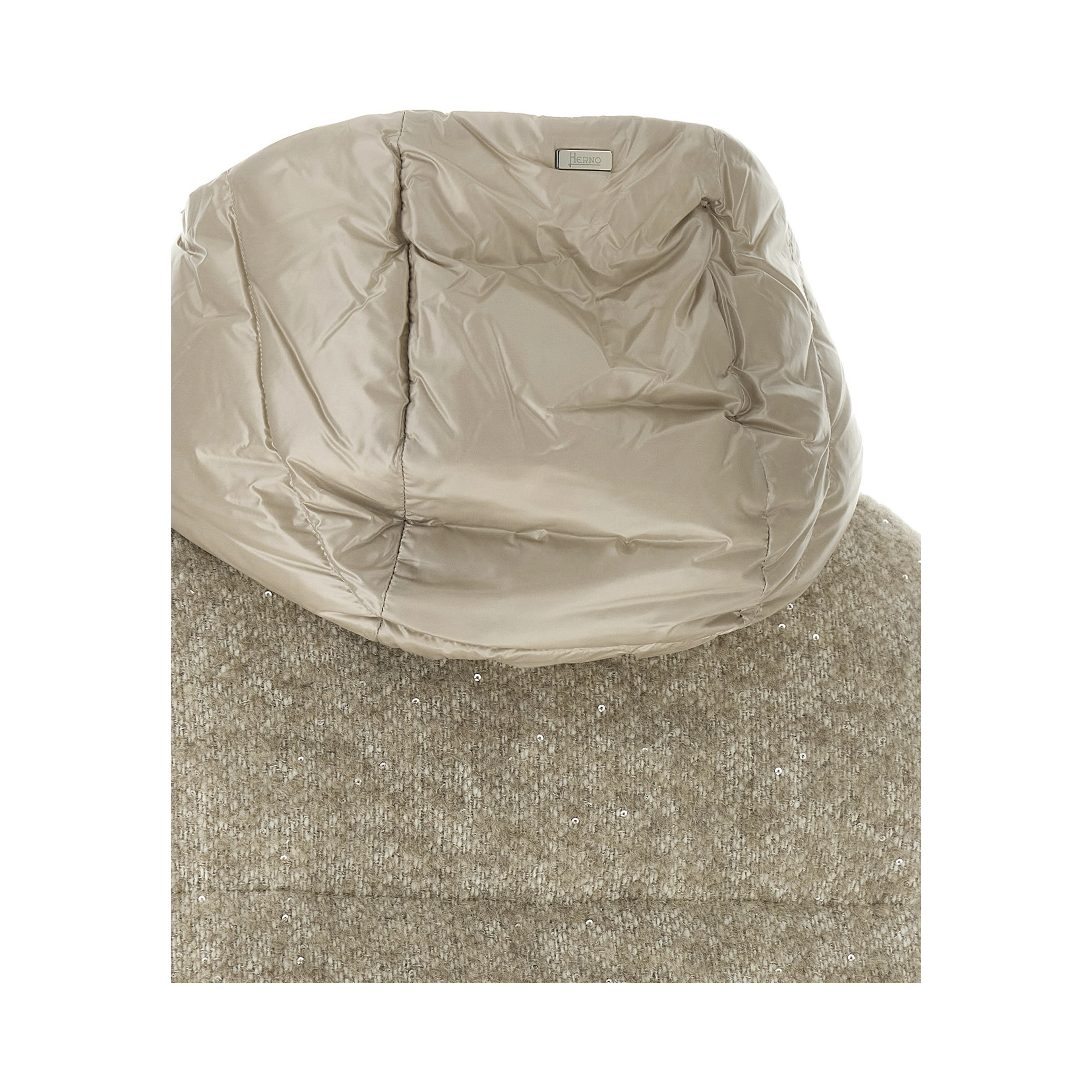 Beige Wool Full-Length Jacket
