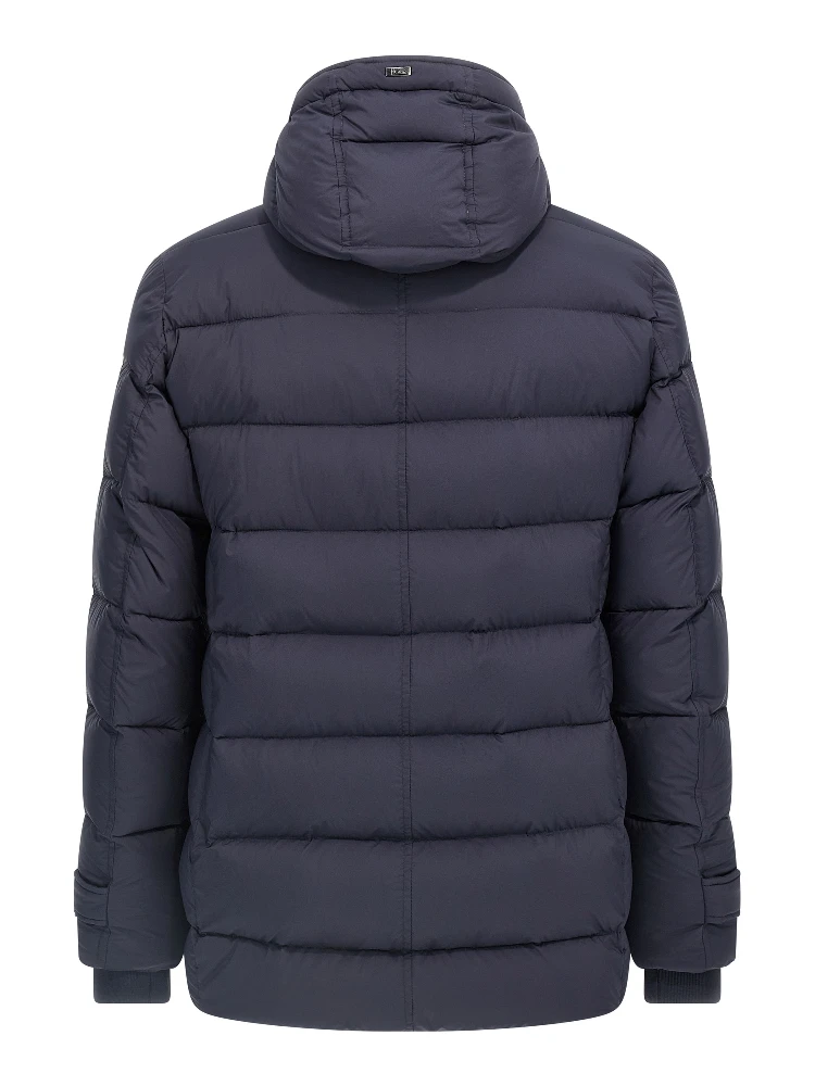 Blue Polyamide Full-Length Jacket alternative