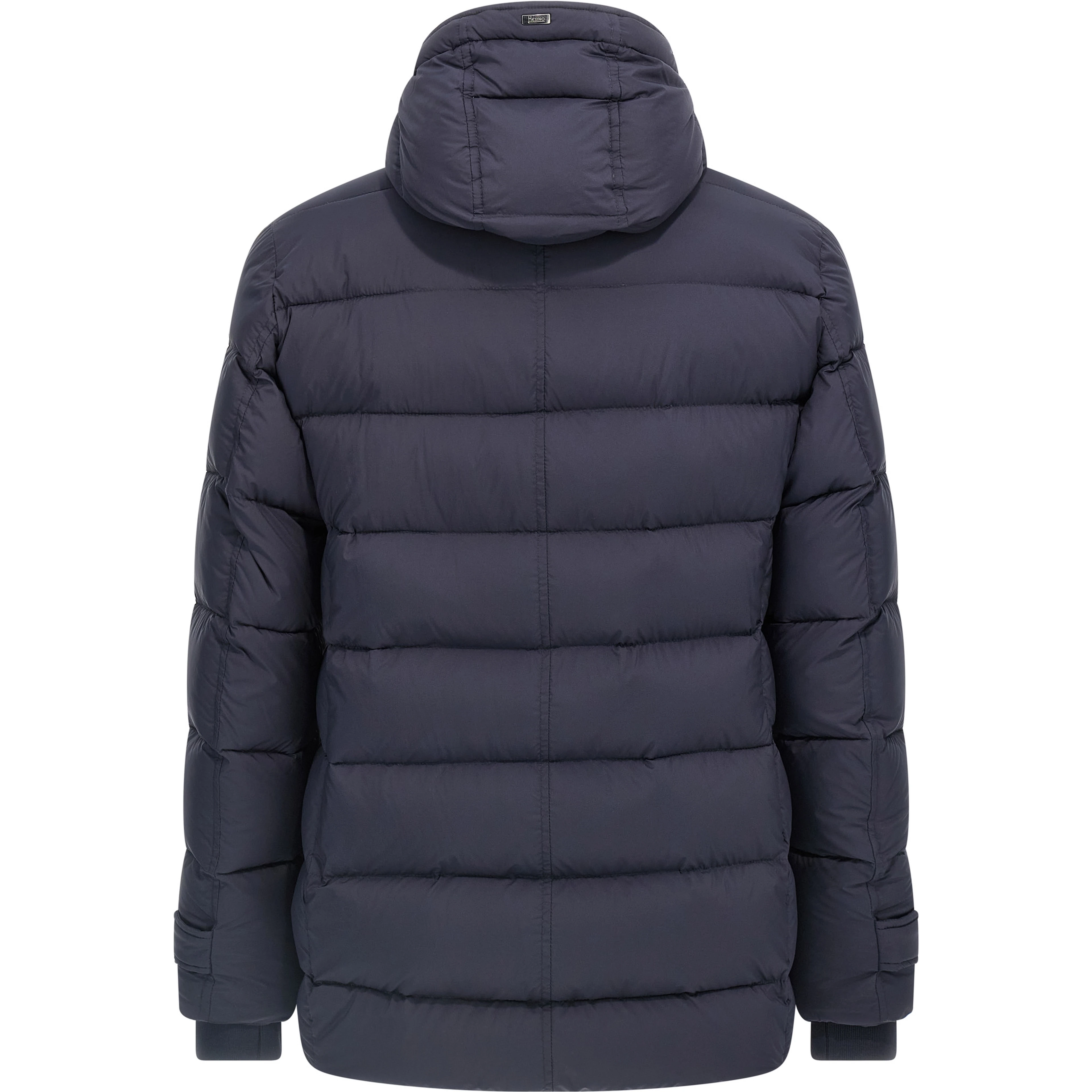 Blue Polyamide Full-Length Jacket