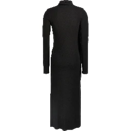 Black Viscose Long Dress