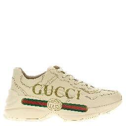 White Calfskin Chunky Sneakers