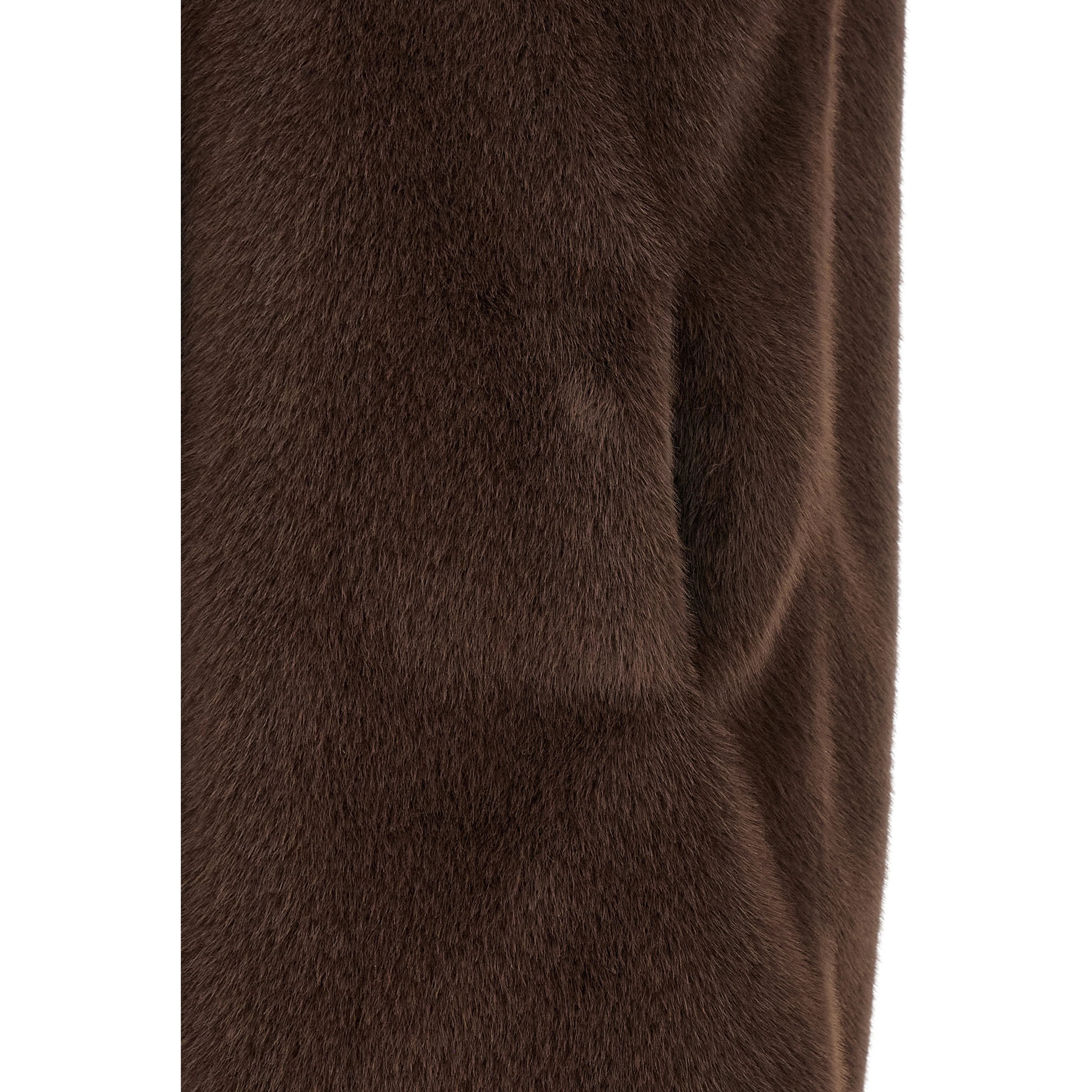 Brown Polyester Sleeveless Jacket