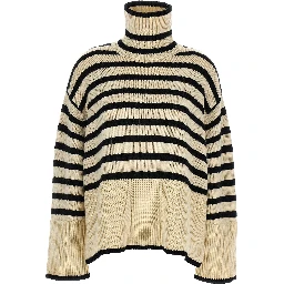 Bicolor Wool Cardigan