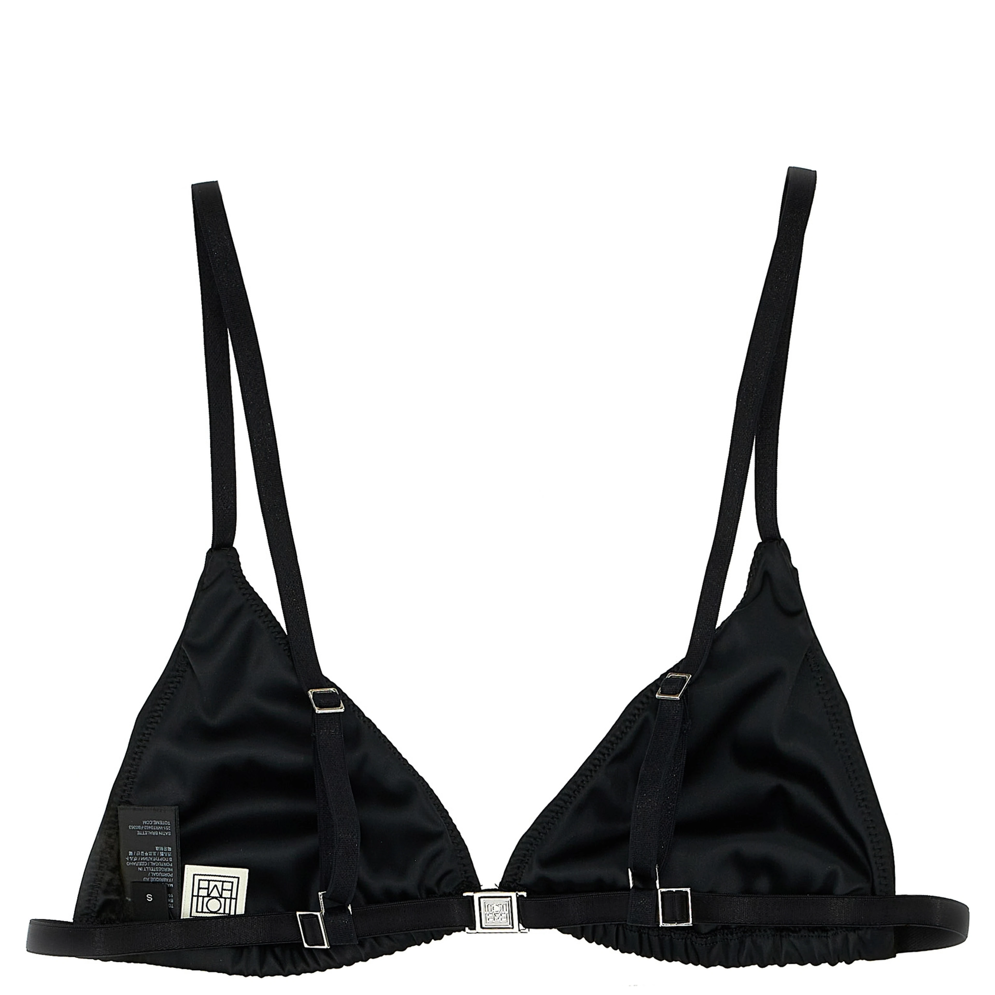 Black Polyester Bra