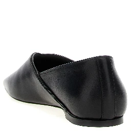 Black Calfskin Ballet Flats