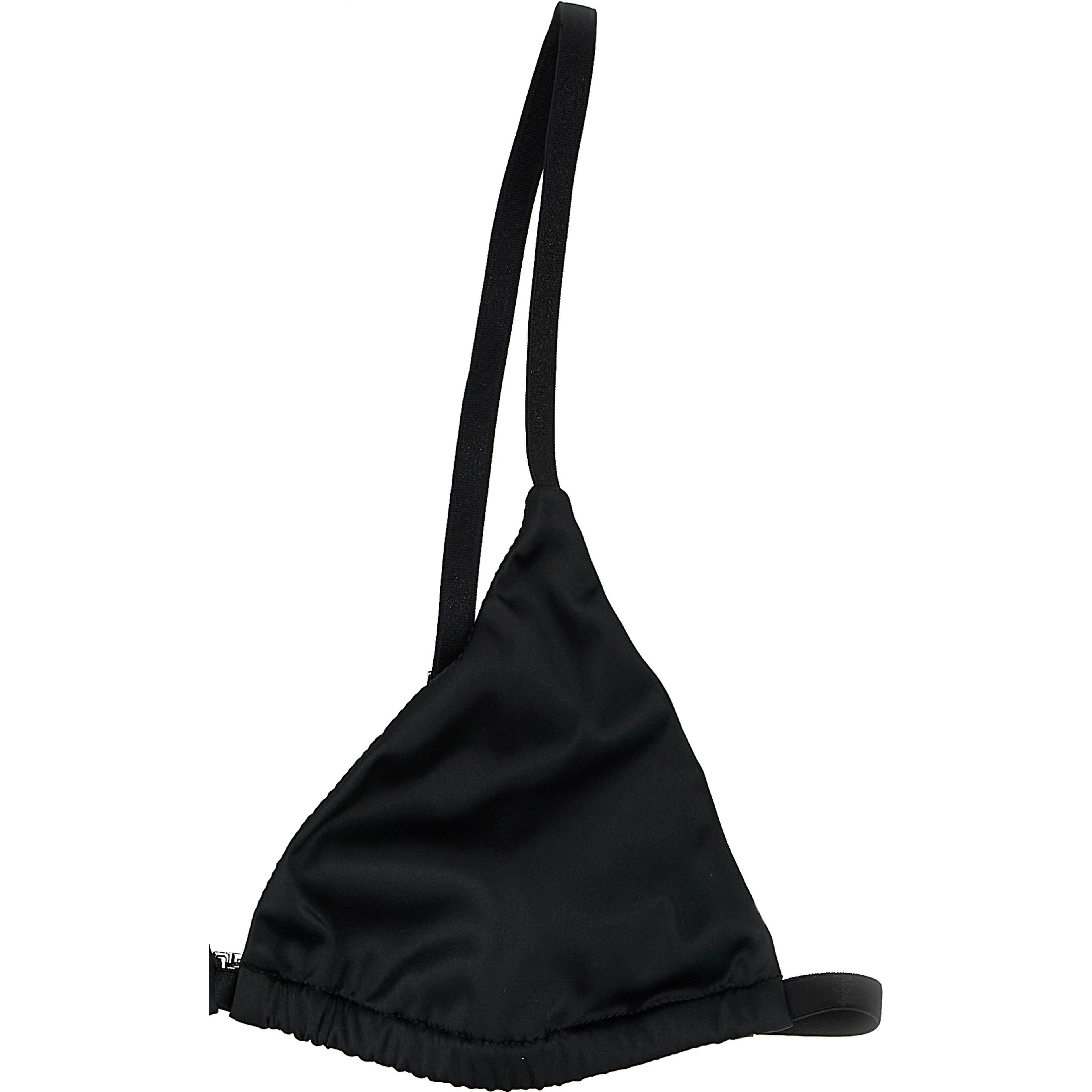 Black Polyester Bra
