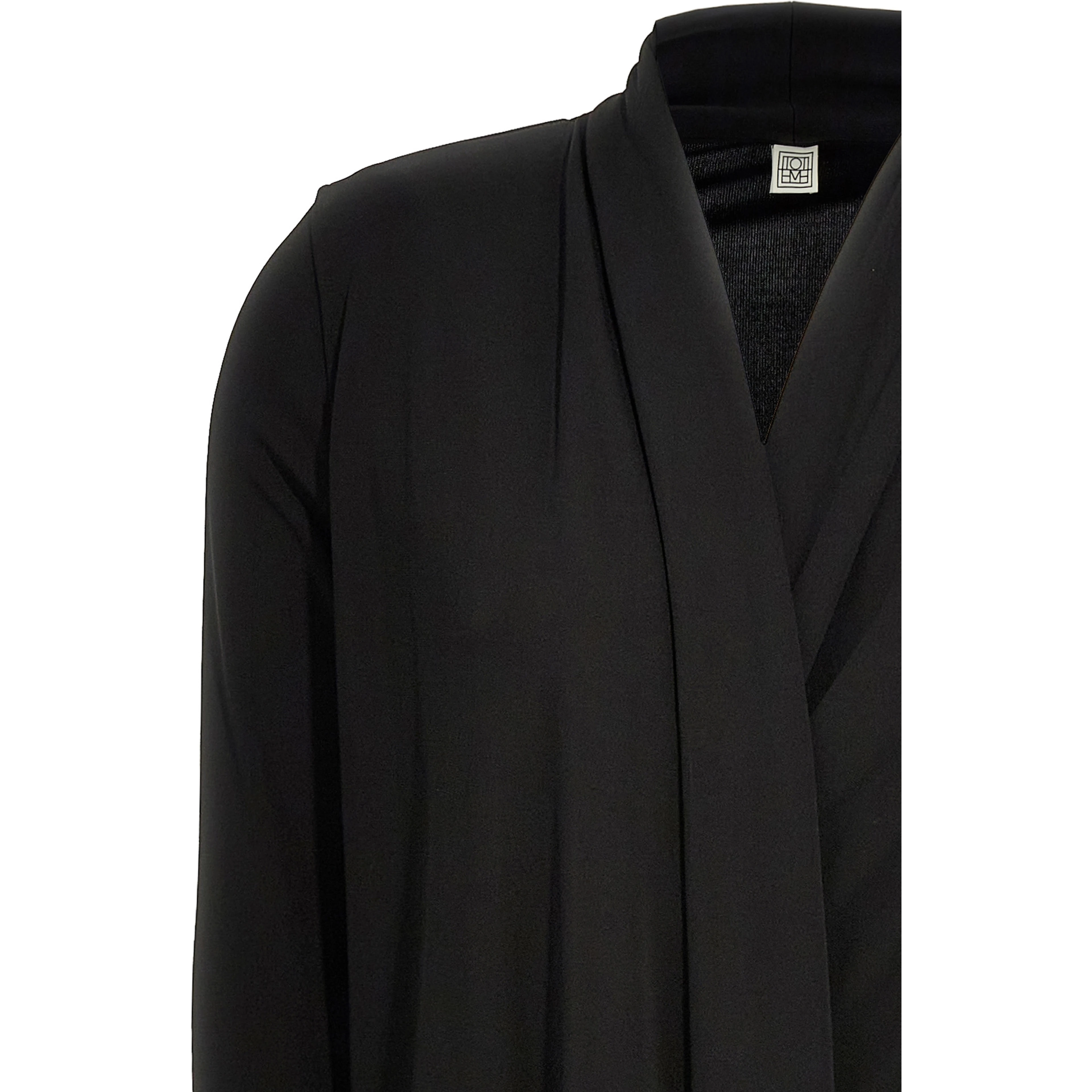Black Viscose Long Dress