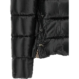 Black Polyamide Full-Length Jacket