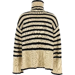 Bicolor Wool Cardigan