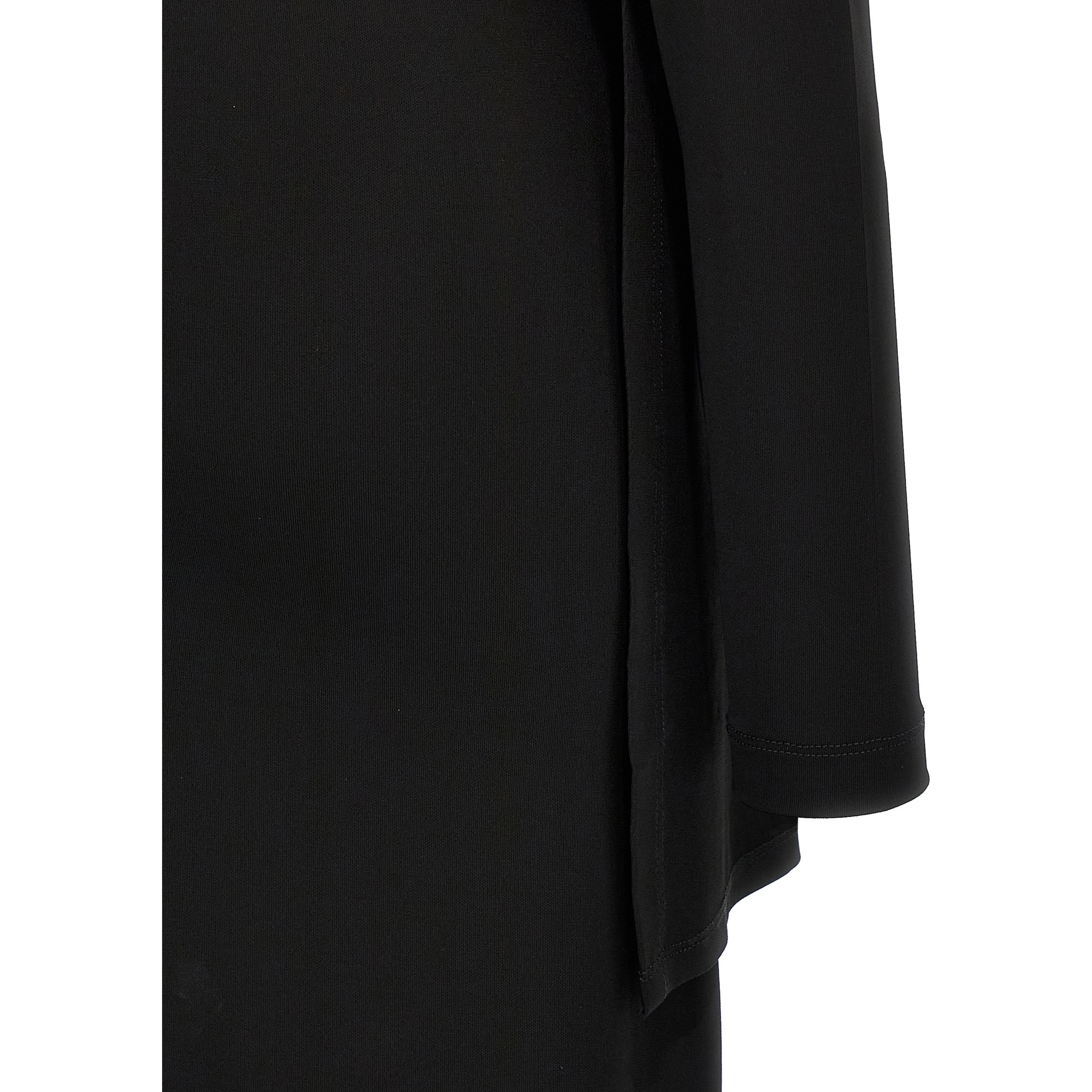 Black Viscose Long Dress