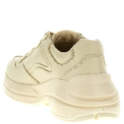 White Calfskin Chunky Sneakers