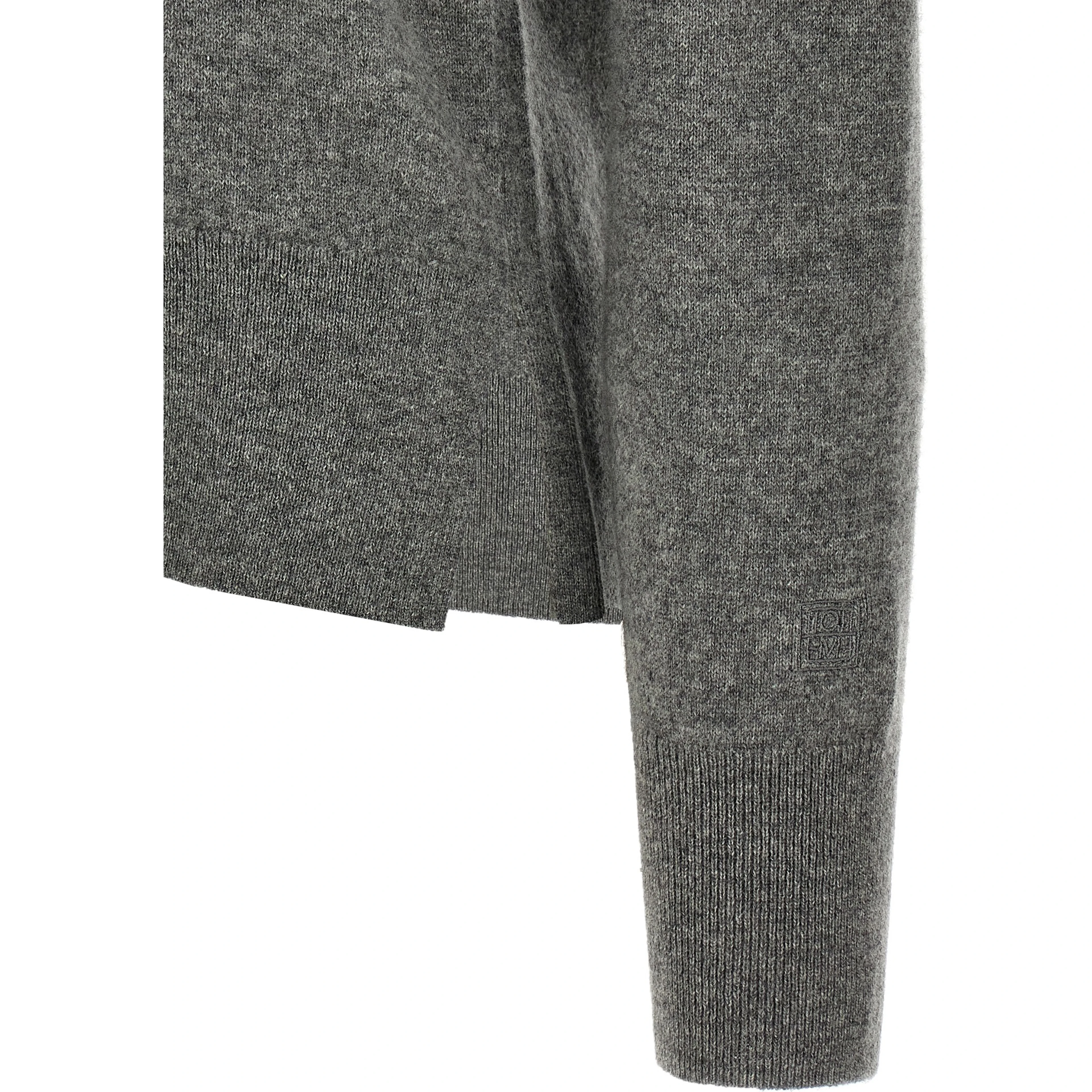 Gray Cashmere Cardigan