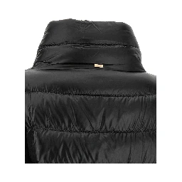 Black Polyamide Full-Length Jacket