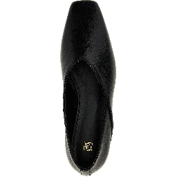 Black Calfskin Ballet Flats