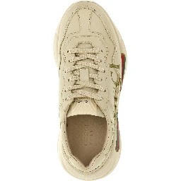 White Calfskin Chunky Sneakers