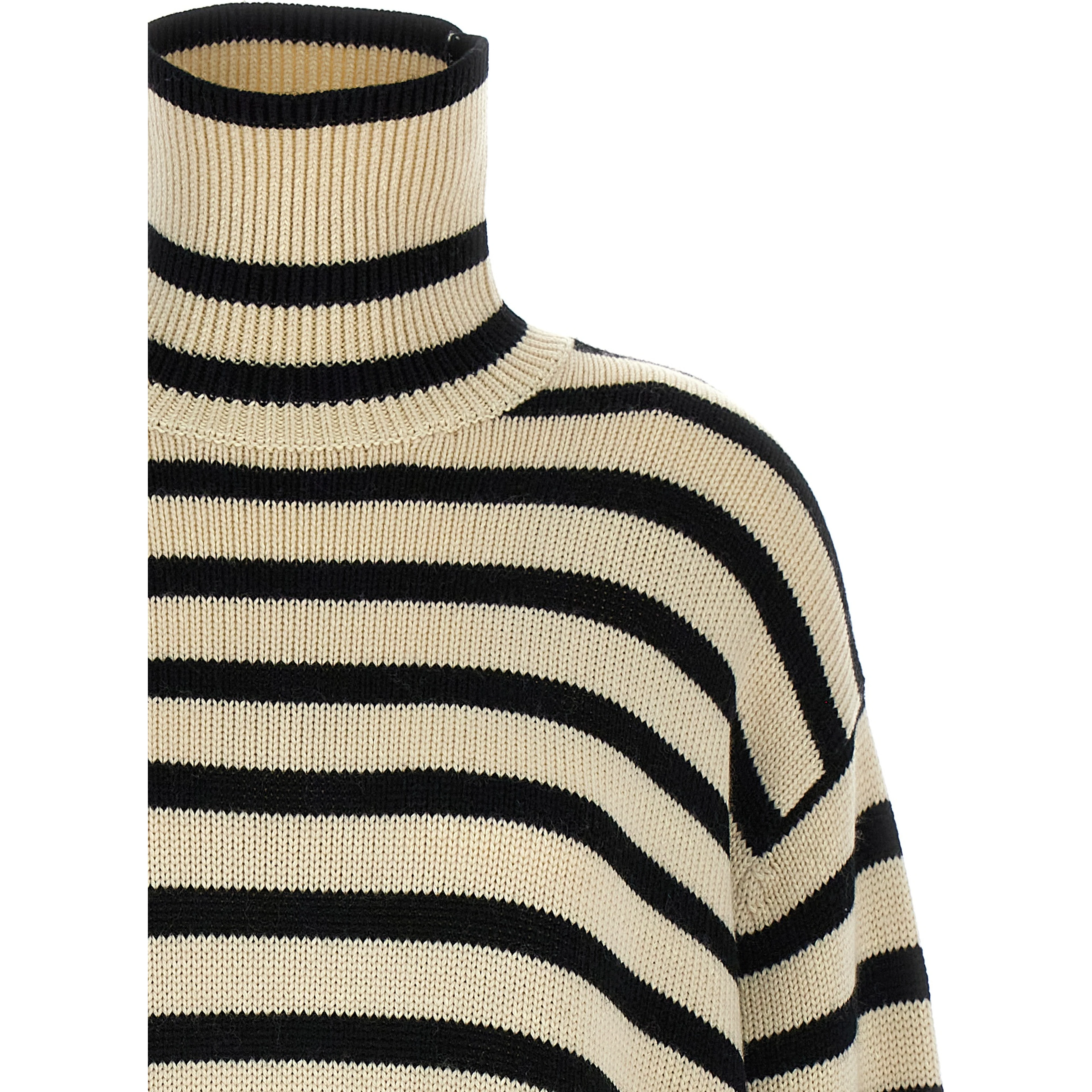 Bicolor Wool Cardigan