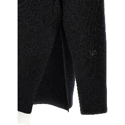 Black Polyester Cardigan