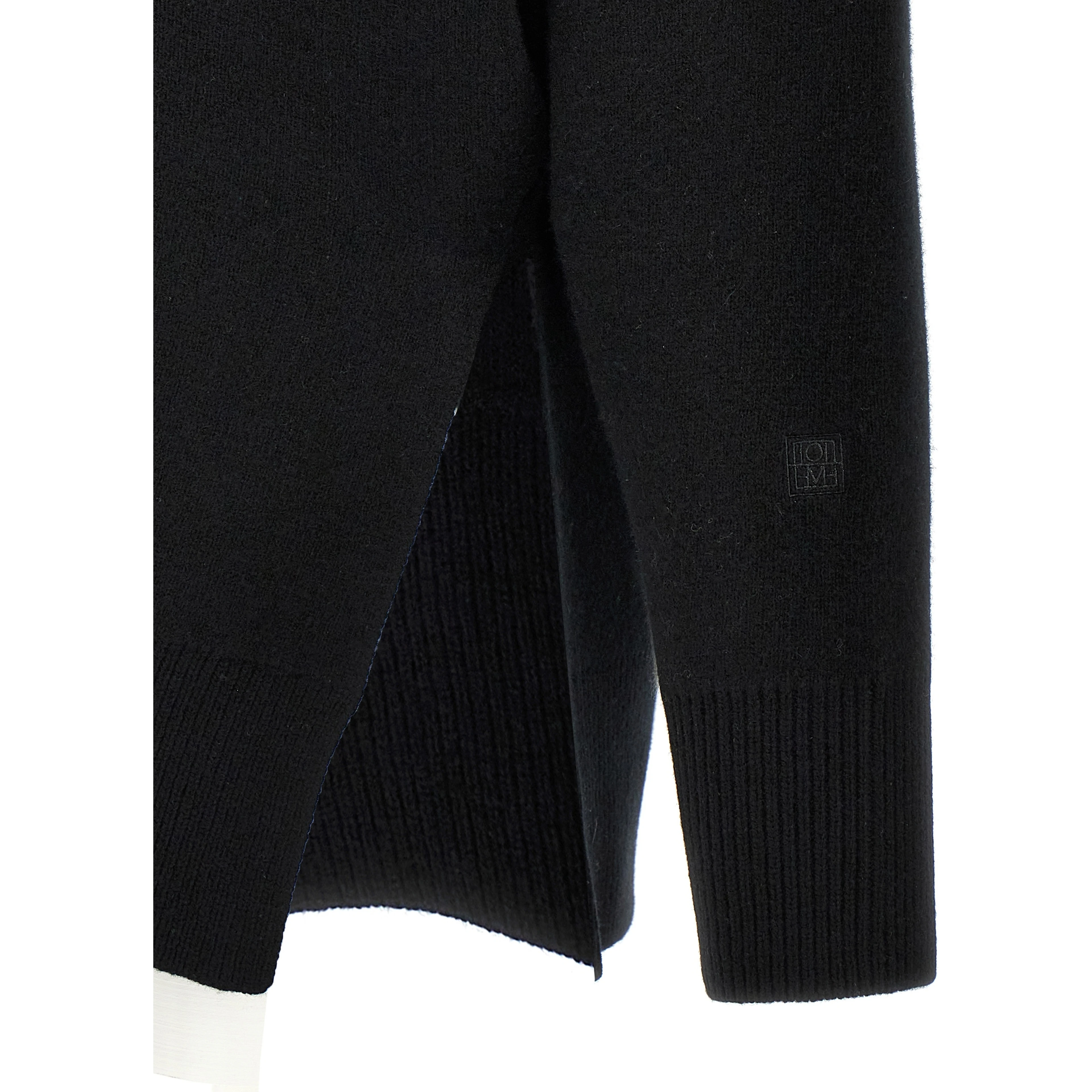 Black Polyester Cardigan
