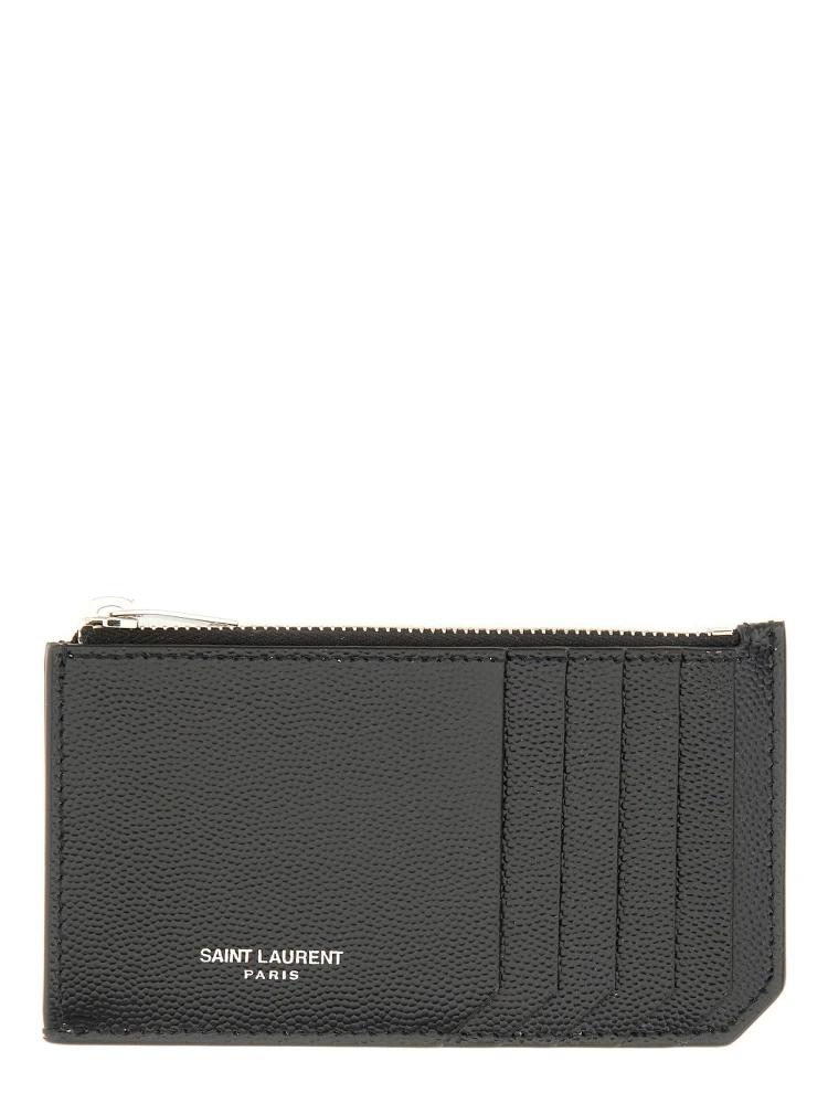 PORTACARTE CON ZIP E LOGO