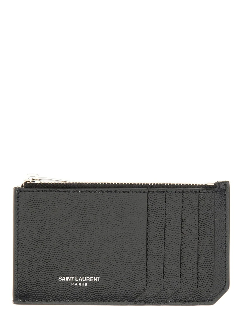 PORTACARTE CON ZIP E LOGO