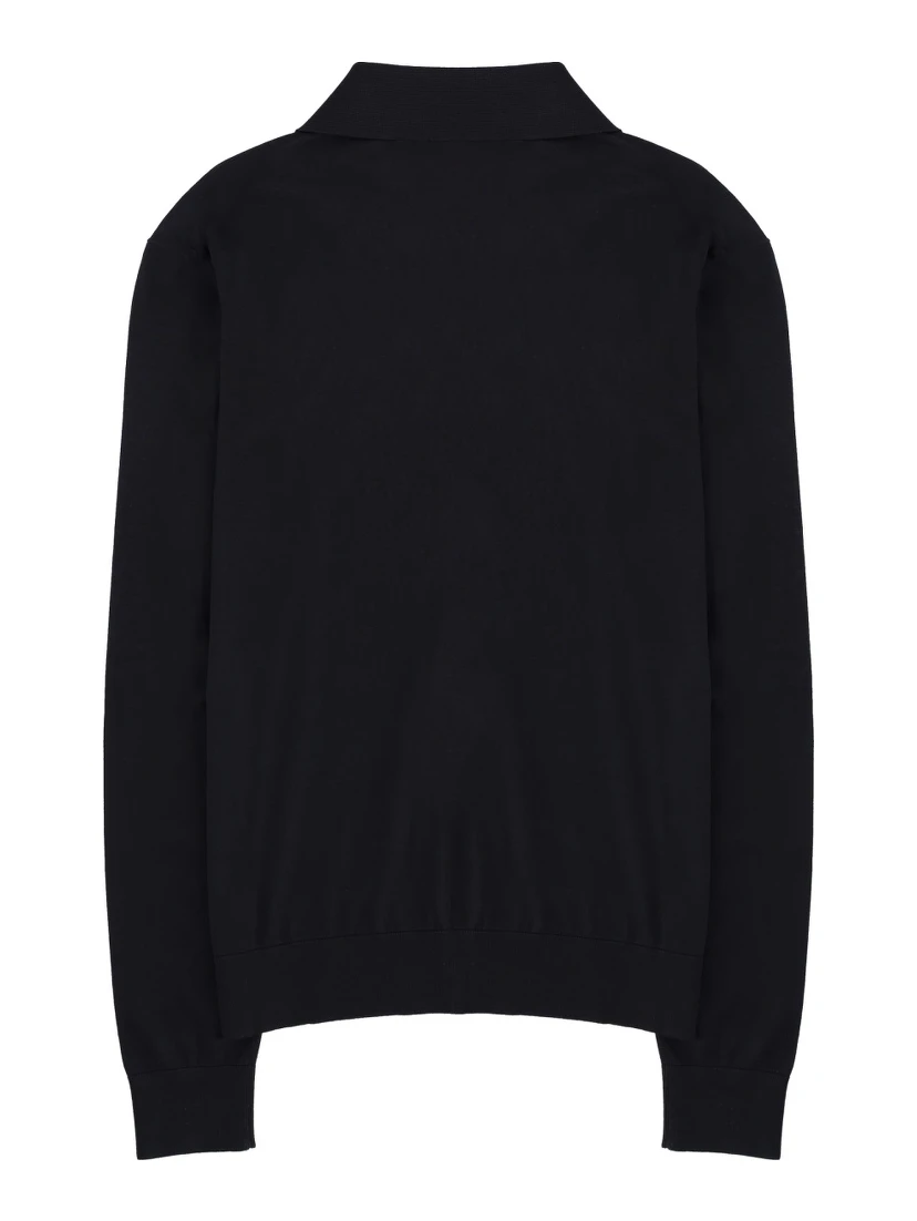 POLO IN MAGLIA DI COTONE E SETA