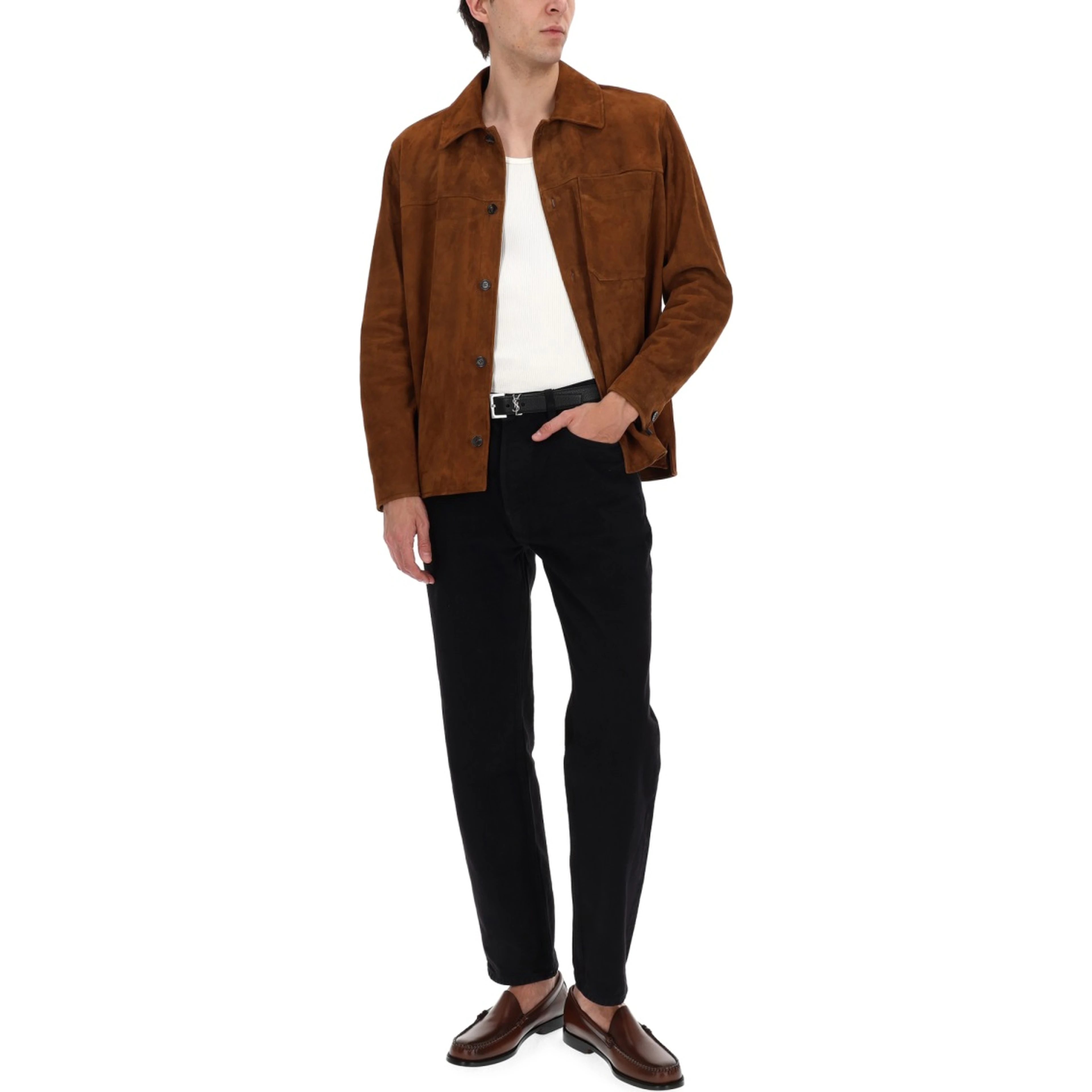OVERSHIRT IN SUEDE