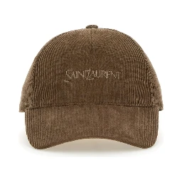 CAPPELLO DA BASEBALL IN VELLUTO A COSTE