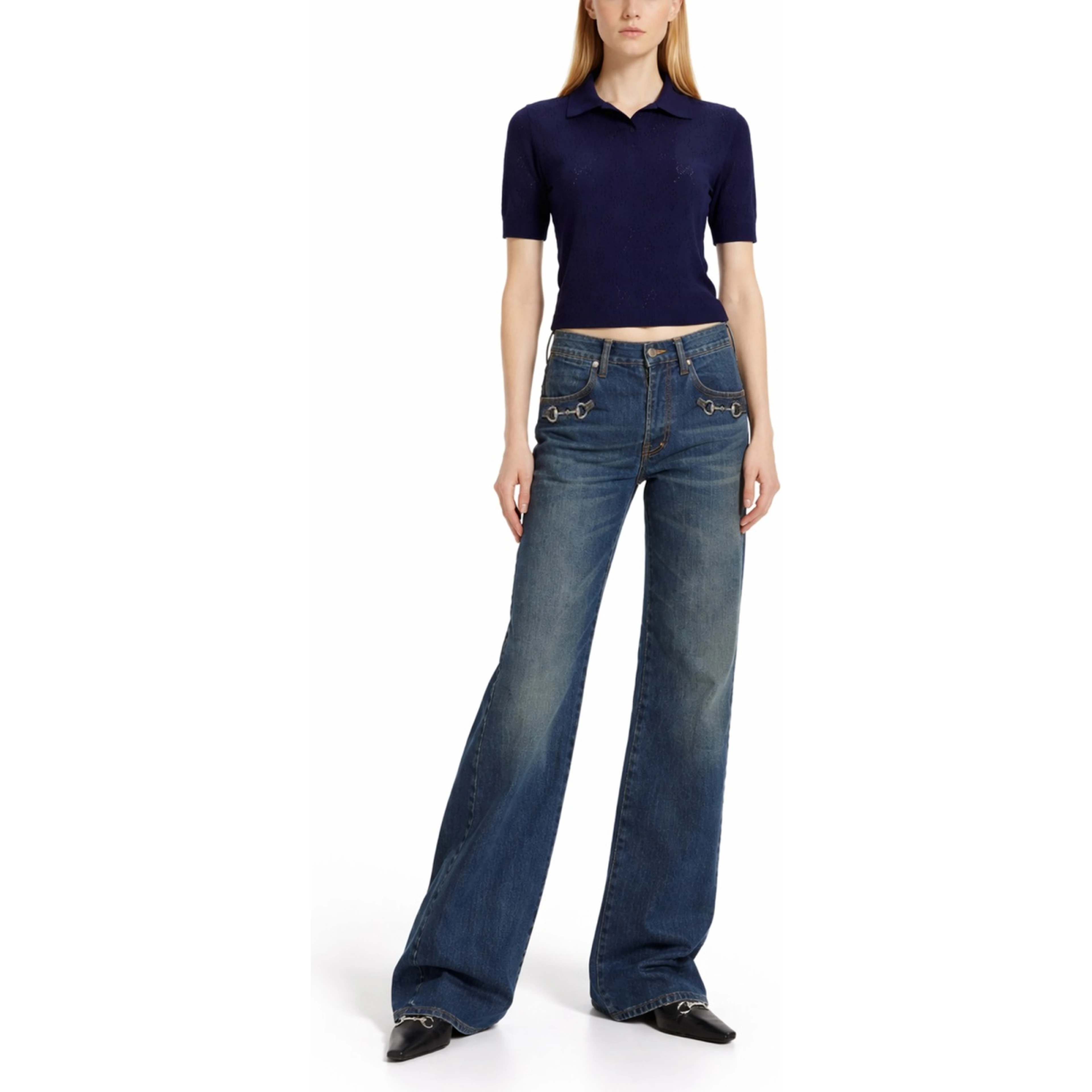 SILK AND COTTON POLO SHIRT