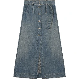 GONNA MIDI IN DENIM