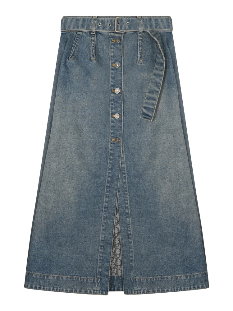 GONNA MIDI IN DENIM