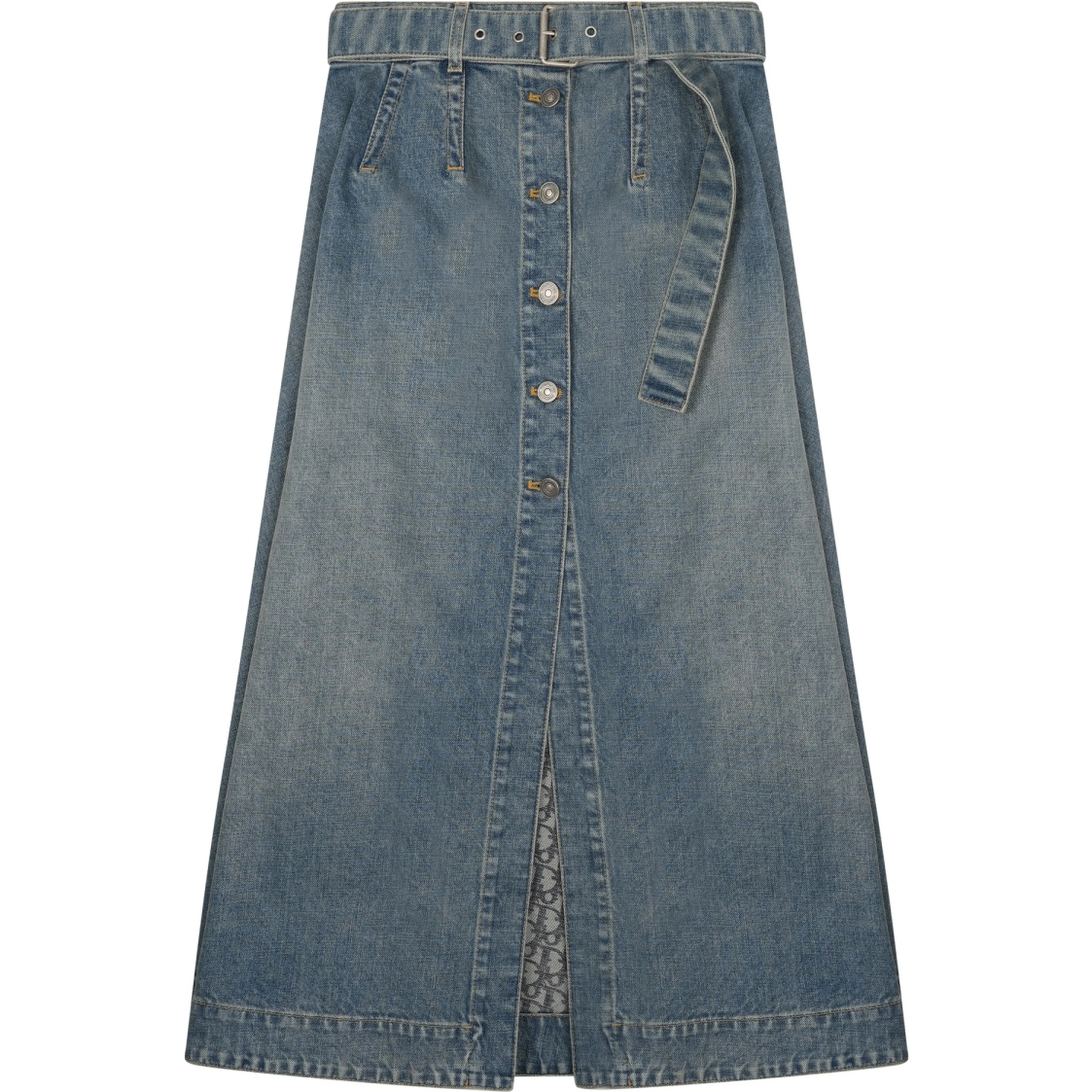 GONNA MIDI IN DENIM