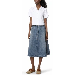 GONNA MIDI IN DENIM