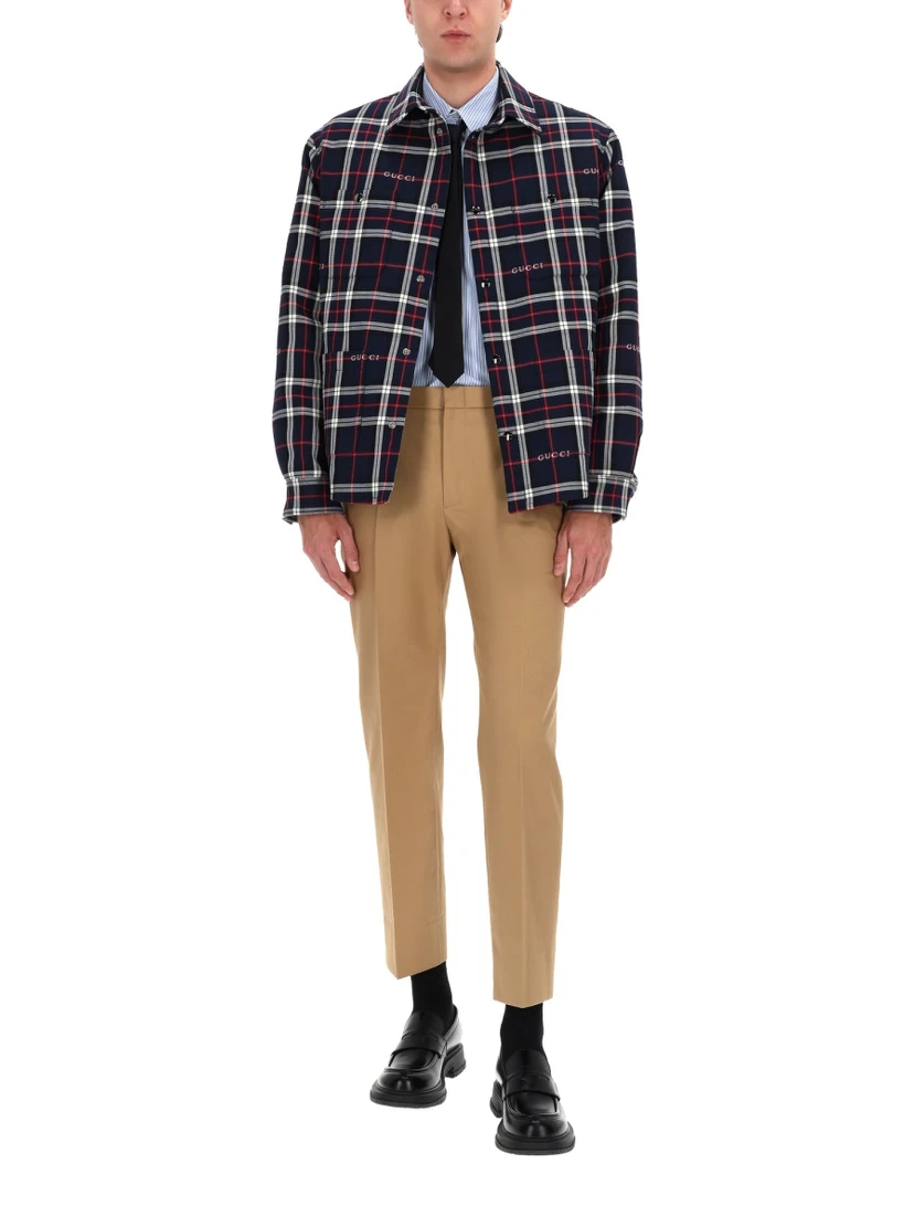 COTTON TAILORED PANTS