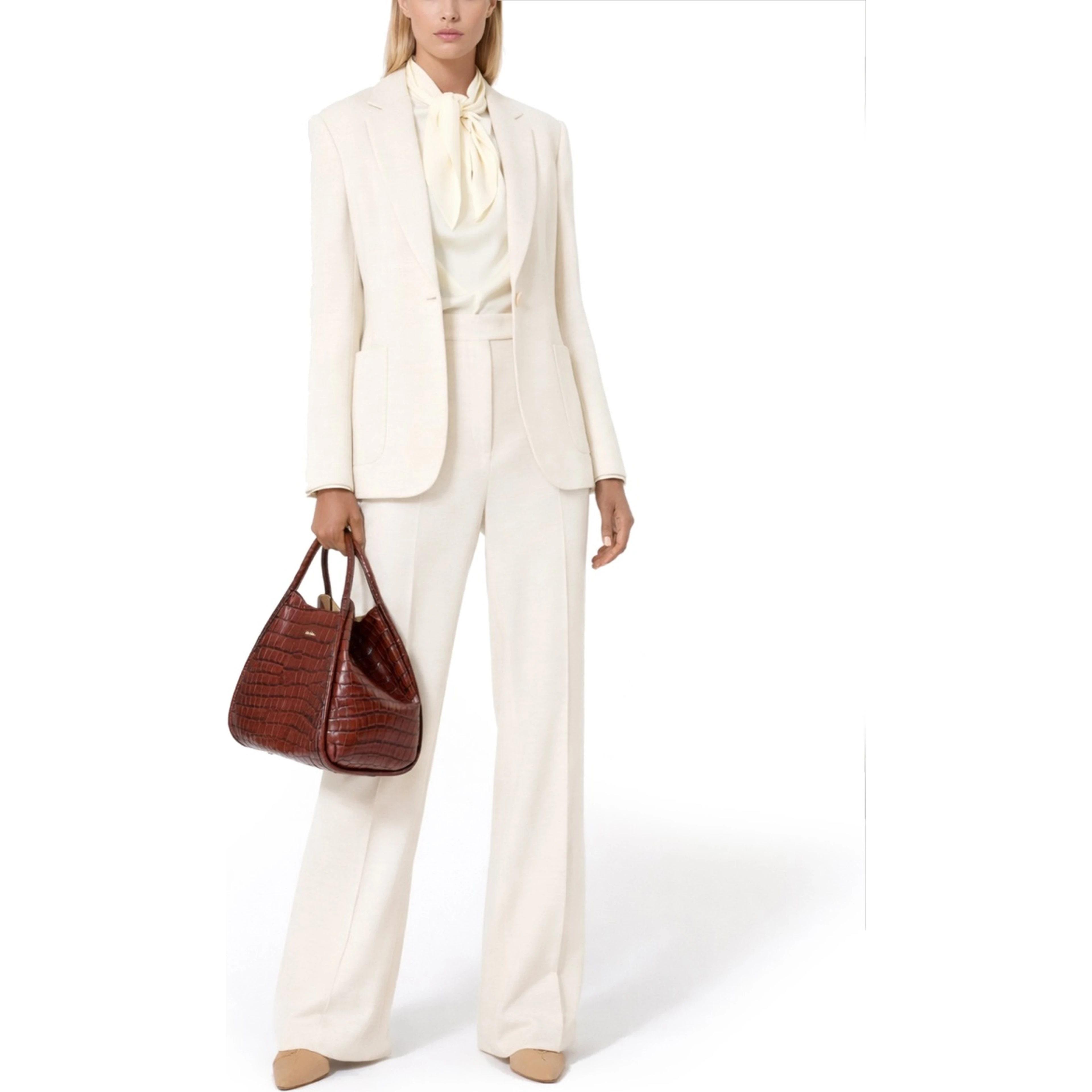 SILK CHARMEUSE BLOUSE