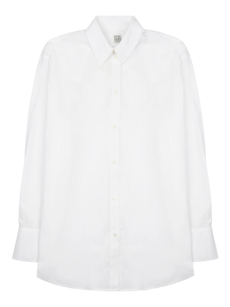 CAMICIA OVERSIZE IN COTONE E LINO